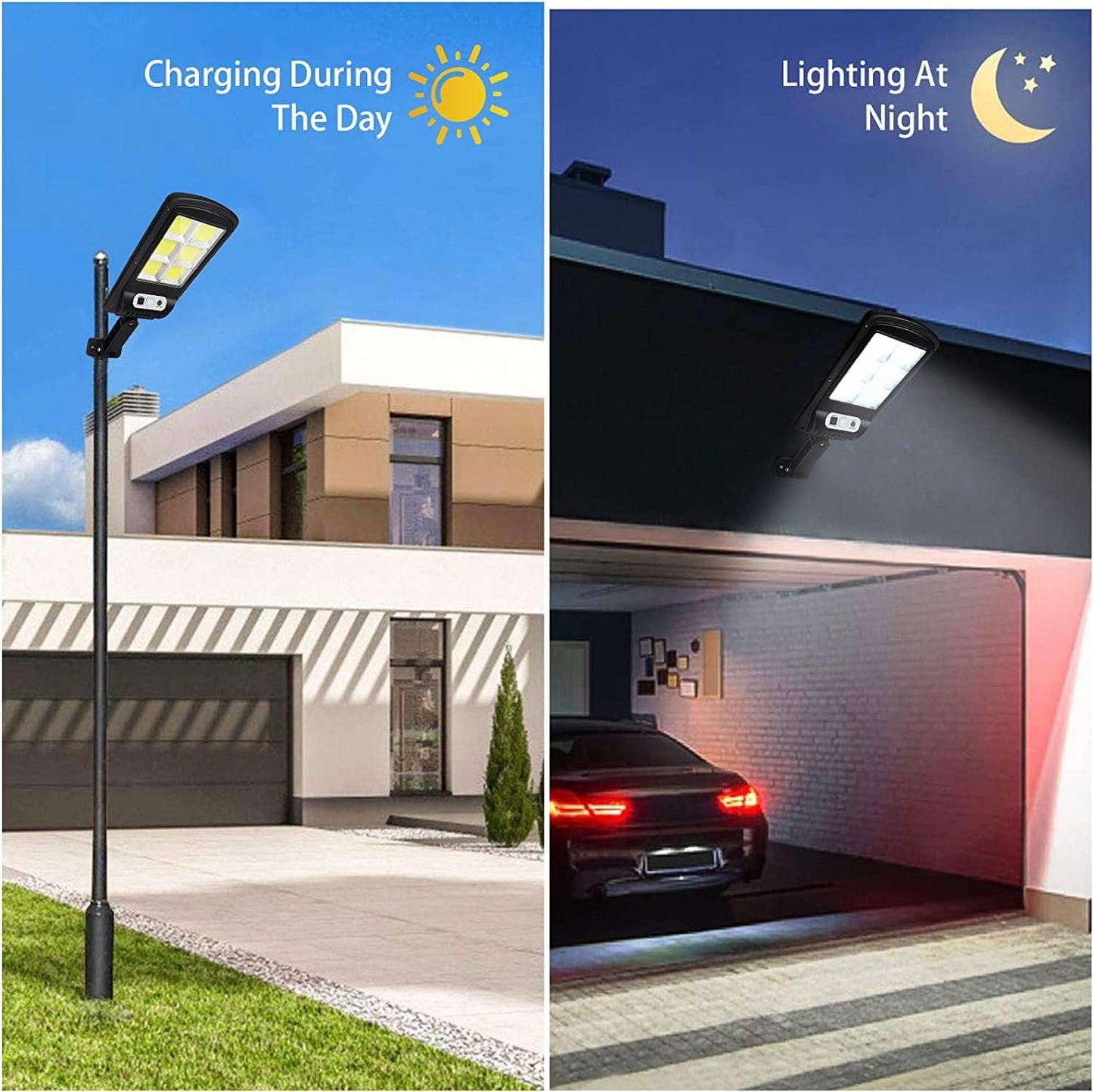 Solar Motion Sensor Wall Light – Outdoor Waterproof Lamp 120 LEDs (Pack of 1) – Buy Street Light Online at FUTURKART