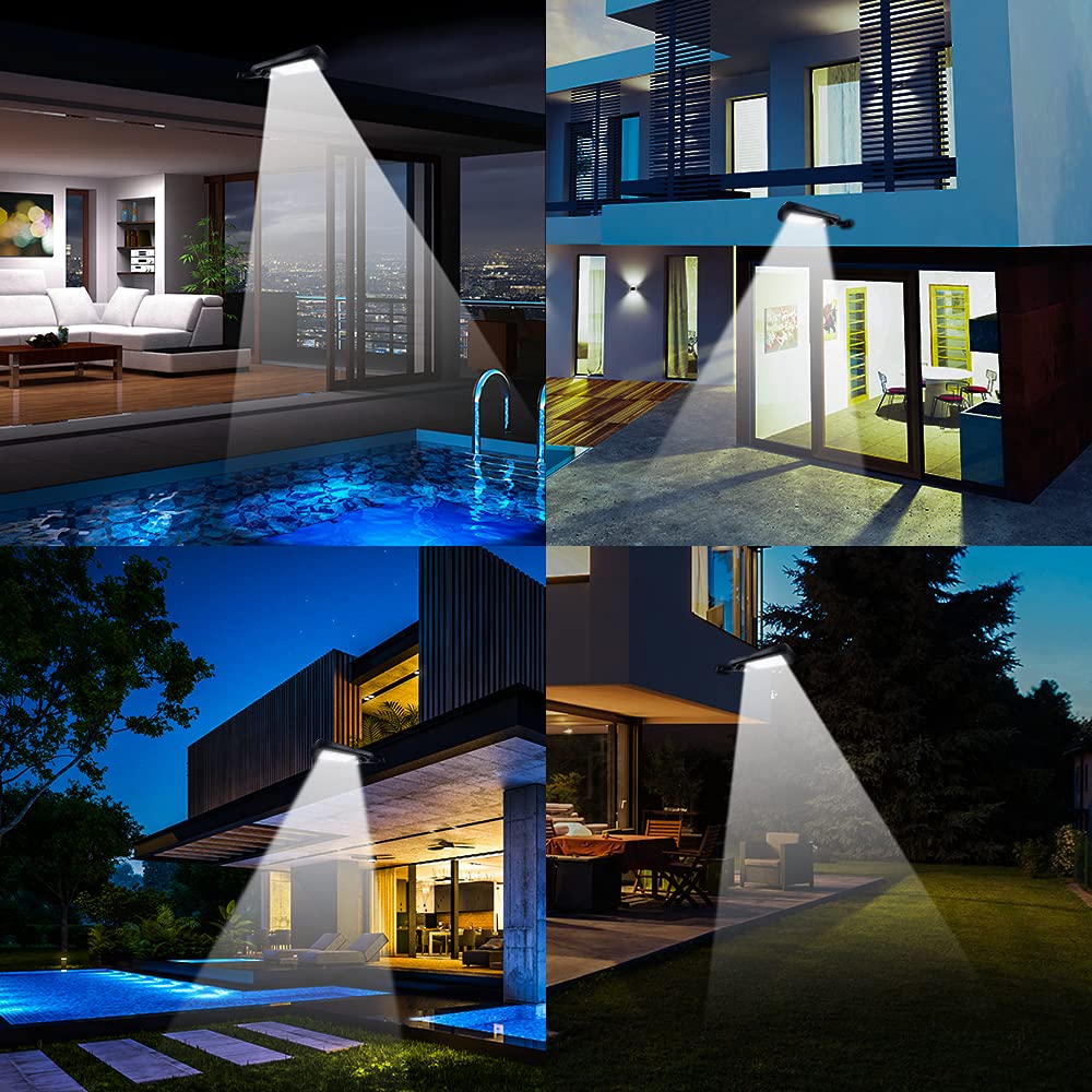 Solar Motion Sensor Wall Light – Outdoor Waterproof Lamp 120 LEDs (Pack of 1) – Buy Street Light Online at FUTURKART