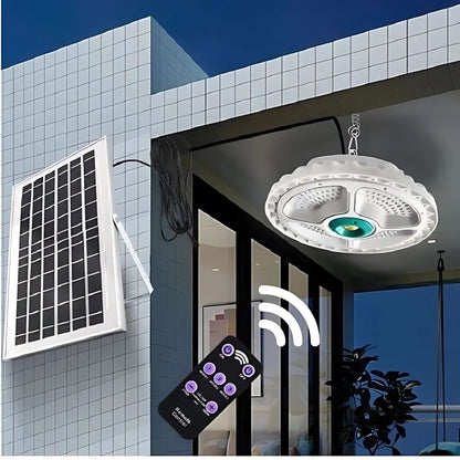 Solar Pendant Ceiling Light with Remote – Indoor/Outdoor Hanging Lamp with Solar Panel – Buy Ceiling Light Online at FUTURKART