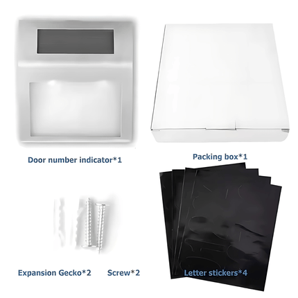 Solar - Powered LED House Number Light – Illuminated Address Plaque for Home & Office – Buy Garden Light Online at FUTURKART