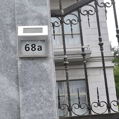 Solar - Powered LED House Number Light – Illuminated Address Plaque for Home & Office – Buy Garden Light Online at FUTURKART