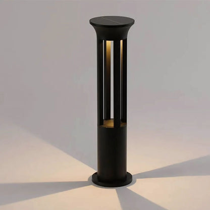 Solar - Powered Round Bollard Lawn Light - Warm White LED | Outdoor Waterproof Garden Lamp with Remote – Buy Garden Light Online at FUTURKART