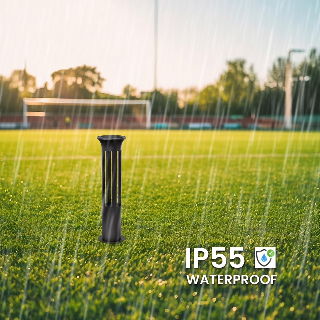 Solar - Powered Round Bollard Lawn Light - Warm White LED | Outdoor Waterproof Garden Lamp with Remote – Buy Garden Light Online at FUTURKART