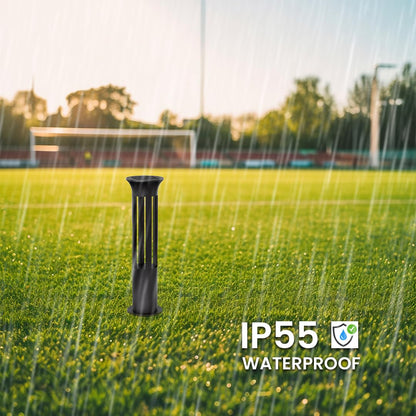 Solar - Powered Round Bollard Lawn Light - Warm White LED | Outdoor Waterproof Garden Lamp with Remote – Buy Garden Light Online at FUTURKART