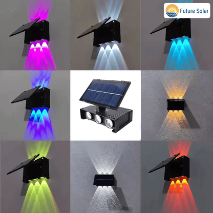 Solar RGB Wall Light – Up & Down Waterproof Outdoor Lamp for Garden & Patio – Buy WALL LIGHT Online at FUTURKART
