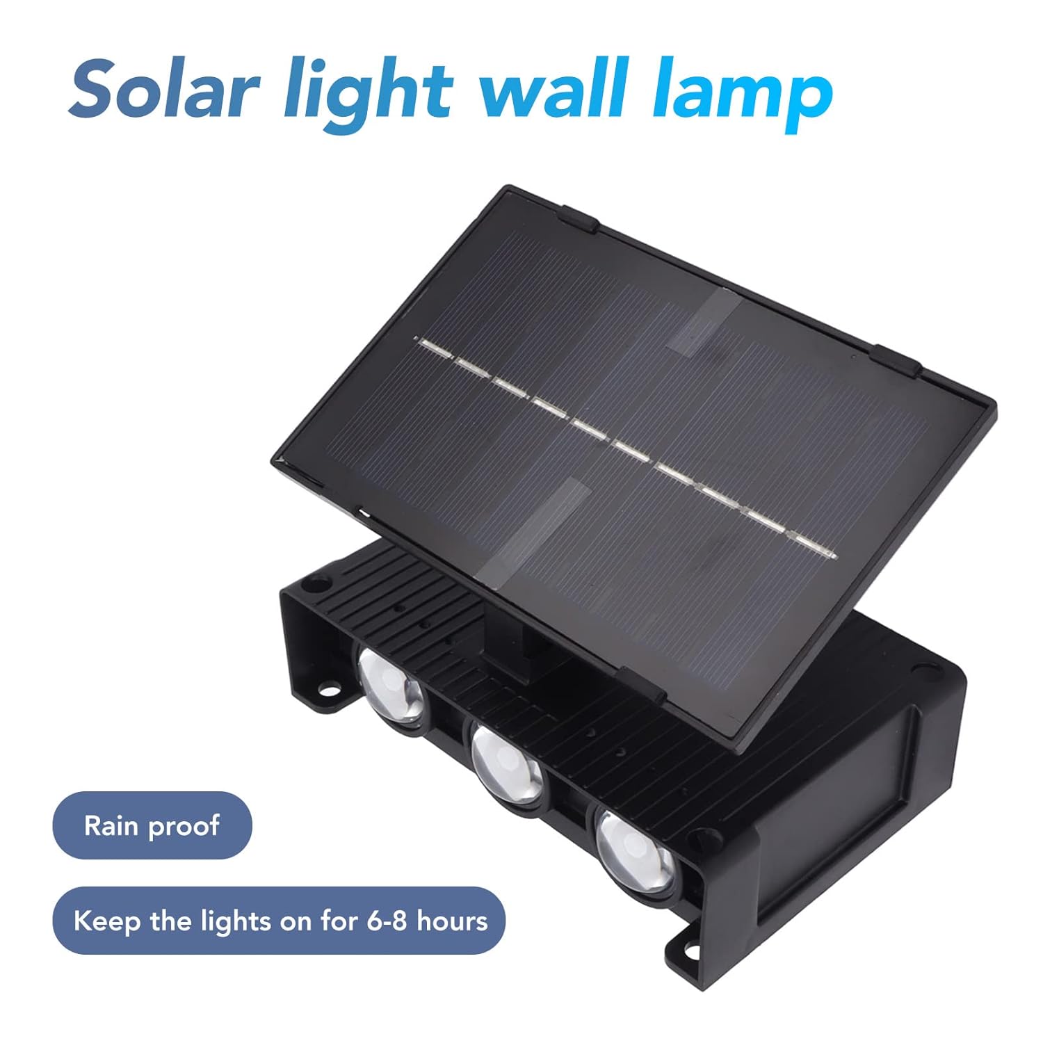 Solar RGB Wall Light – Up & Down Waterproof Outdoor Lamp for Garden & Patio – Buy WALL LIGHT Online at FUTURKART