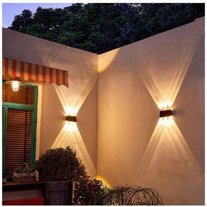 Solar RGB Wall Light – Up & Down Waterproof Outdoor Lamp for Garden & Patio – Buy WALL LIGHT Online at FUTURKART