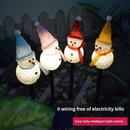 Solar Snowman Garden Light | Waterproof Christmas LED Pathway Lamp | Auto Dusk to Dawn Sensor | Outdoor Lawn & Landscape Decoration – Buy Garden Light Online at FUTURKART