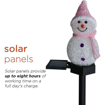 Solar Snowman Garden Light | Waterproof Christmas LED Pathway Lamp | Auto Dusk to Dawn Sensor | Outdoor Lawn & Landscape Decoration – Buy Garden Light Online at FUTURKART
