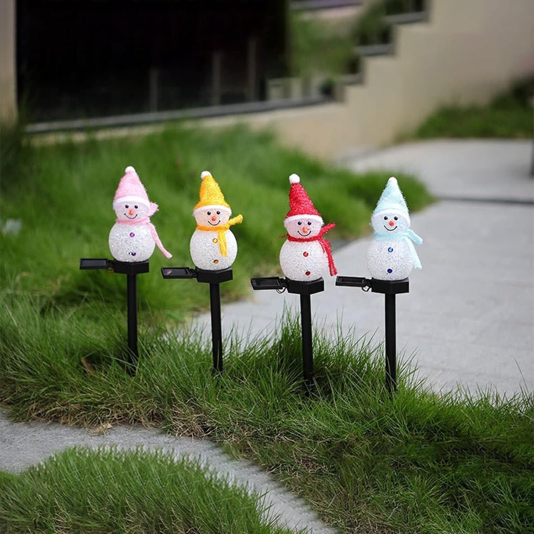 Solar Snowman Garden Light | Waterproof Christmas LED Pathway Lamp | Auto Dusk to Dawn Sensor | Outdoor Lawn & Landscape Decoration – Buy Garden Light Online at FUTURKART
