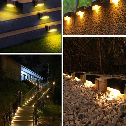 Solar Step Light – Compact Outdoor Light for Stairs & Pathways(Pack of 4) – Buy WALL LIGHT Online at FUTURKART