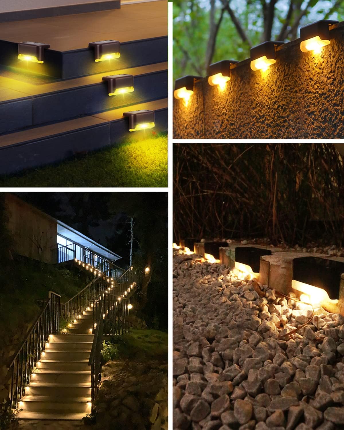 Solar Step Light – Compact Outdoor Light for Stairs & Pathways(Pack of 4) – Buy WALL LIGHT Online at FUTURKART