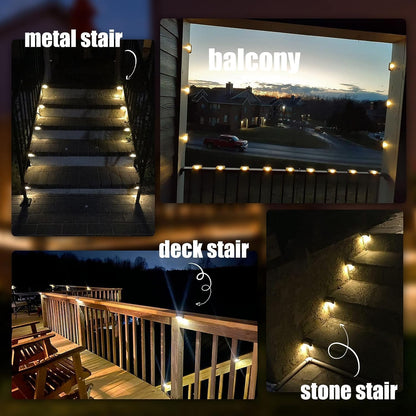 Solar Step Light – Compact Outdoor Light for Stairs & Pathways(Pack of 4) – Buy WALL LIGHT Online at FUTURKART