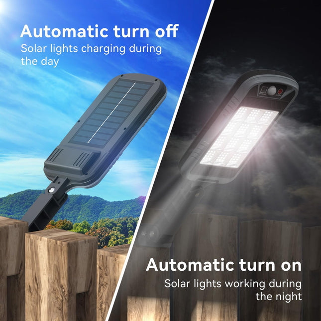 Solar Street Light with Motion Sensor, High - Brightness Wall - Mounted Outdoor Light for Courtyards, Driveways & Parking Areas – Buy Street Light Online at FUTURKART