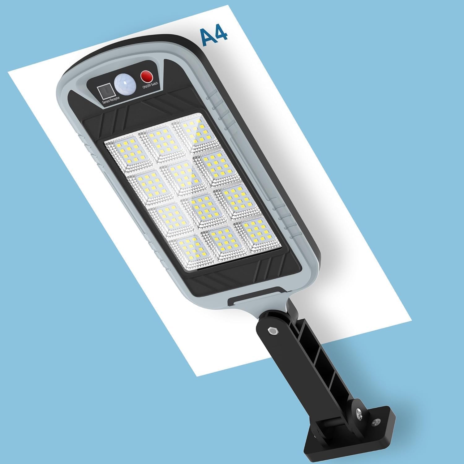 Solar Street Light with Motion Sensor, High - Brightness Wall - Mounted Outdoor Light for Courtyards, Driveways & Parking Areas – Buy Street Light Online at FUTURKART