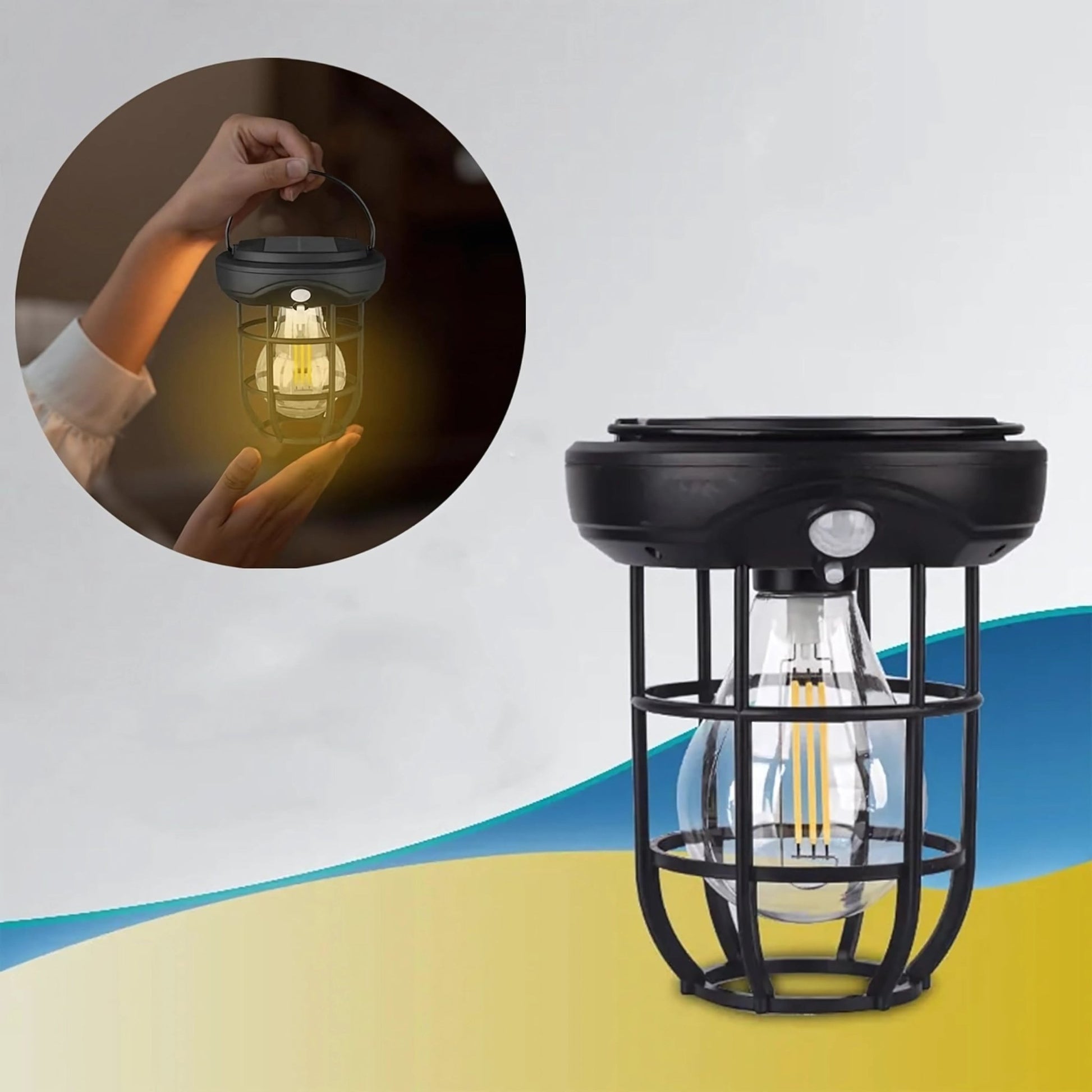 Solar Wall Lamp with Motion Sensor – Compact Outdoor Camping Light – Buy Garden Light Online at FUTURKART