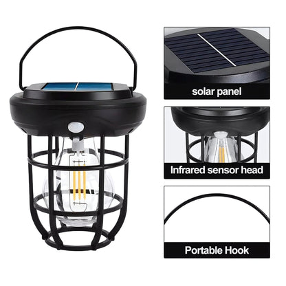 Solar Wall Lamp with Motion Sensor – Compact Outdoor Camping Light – Buy Garden Light Online at FUTURKART