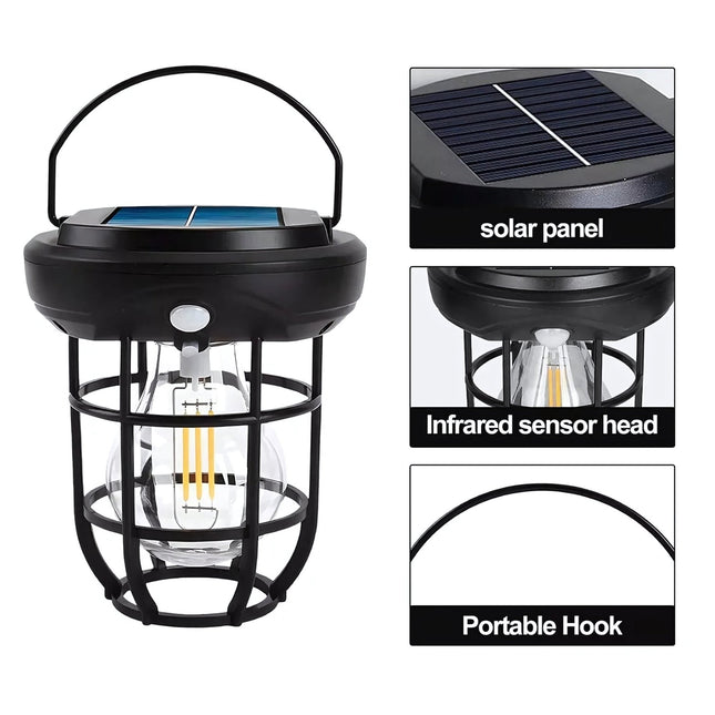 Solar Wall Lamp with Motion Sensor – Compact Outdoor Camping Light – Buy Garden Light Online at FUTURKART