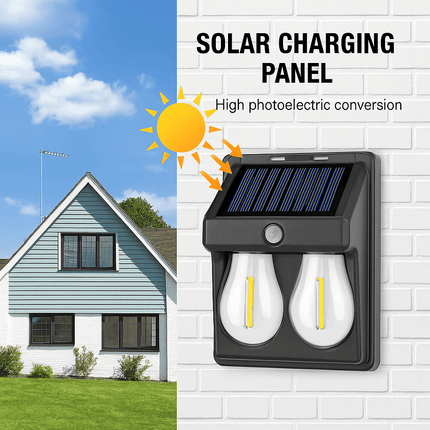 Solar Wall Light with Motion Sensor – 2/3/4/5 Bulbs | Outdoor Waterproof LED Wall Lamp – Buy WALL LIGHT Online at FUTURKART