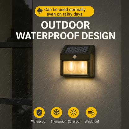 Solar Wall Light with Motion Sensor – 2/3/4/5 Bulbs | Outdoor Waterproof LED Wall Lamp – Buy WALL LIGHT Online at FUTURKART