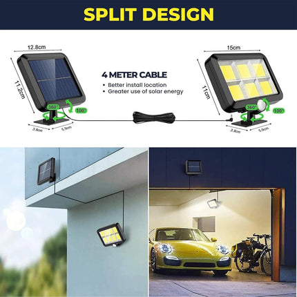 Split Solar Street Light – High Brightness Motion Sensor Outdoor Lamp – Buy Street Light Online at FUTURKART