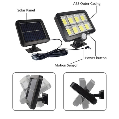 Split Solar Street Light – High Brightness Motion Sensor Outdoor Lamp – Buy Street Light Online at FUTURKART