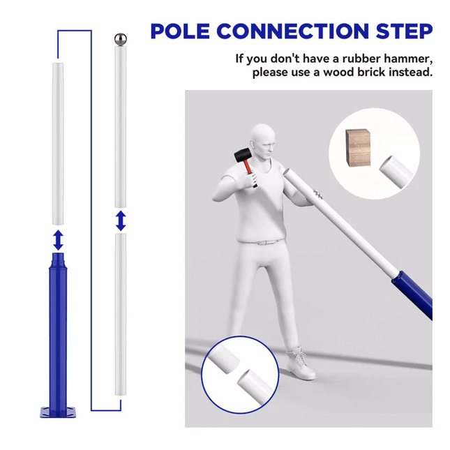 Split Type Pole for Solar Street Light, 5m, Powder Coated – Buy POLE Online at FUTURKART