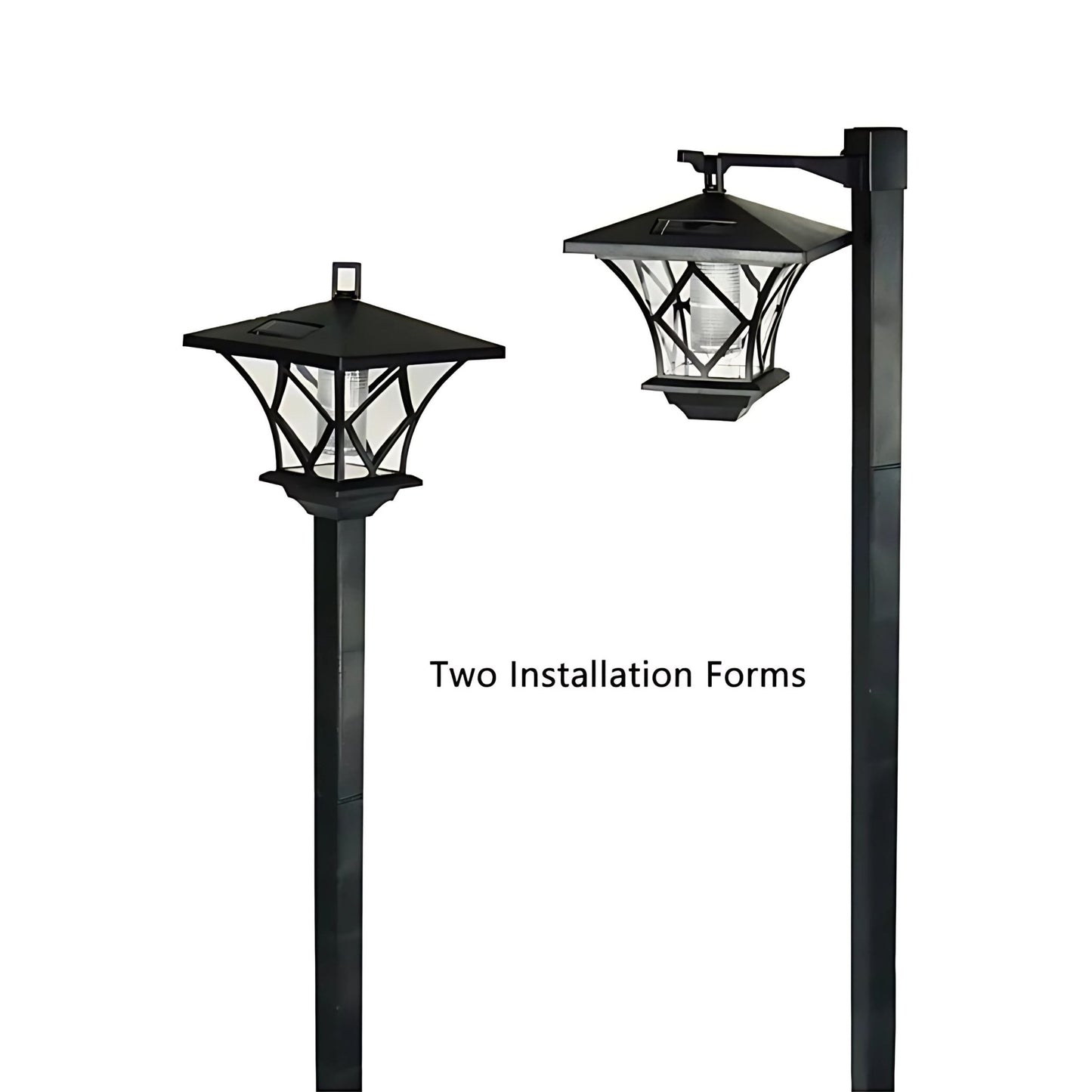 Tall Solar Garden Light 1.5M – Warm White LED Bollard for Pathway & Lawn | Dual Panel with Ground Spike & Hanging Option – Buy Garden Light Online at FUTURKART