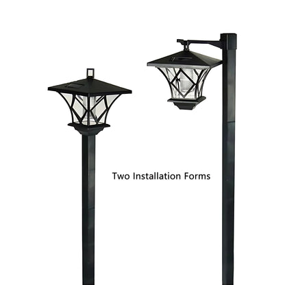 Tall Solar Garden Light 1.5M – Warm White LED Bollard for Pathway & Lawn | Dual Panel with Ground Spike & Hanging Option – Buy Garden Light Online at FUTURKART