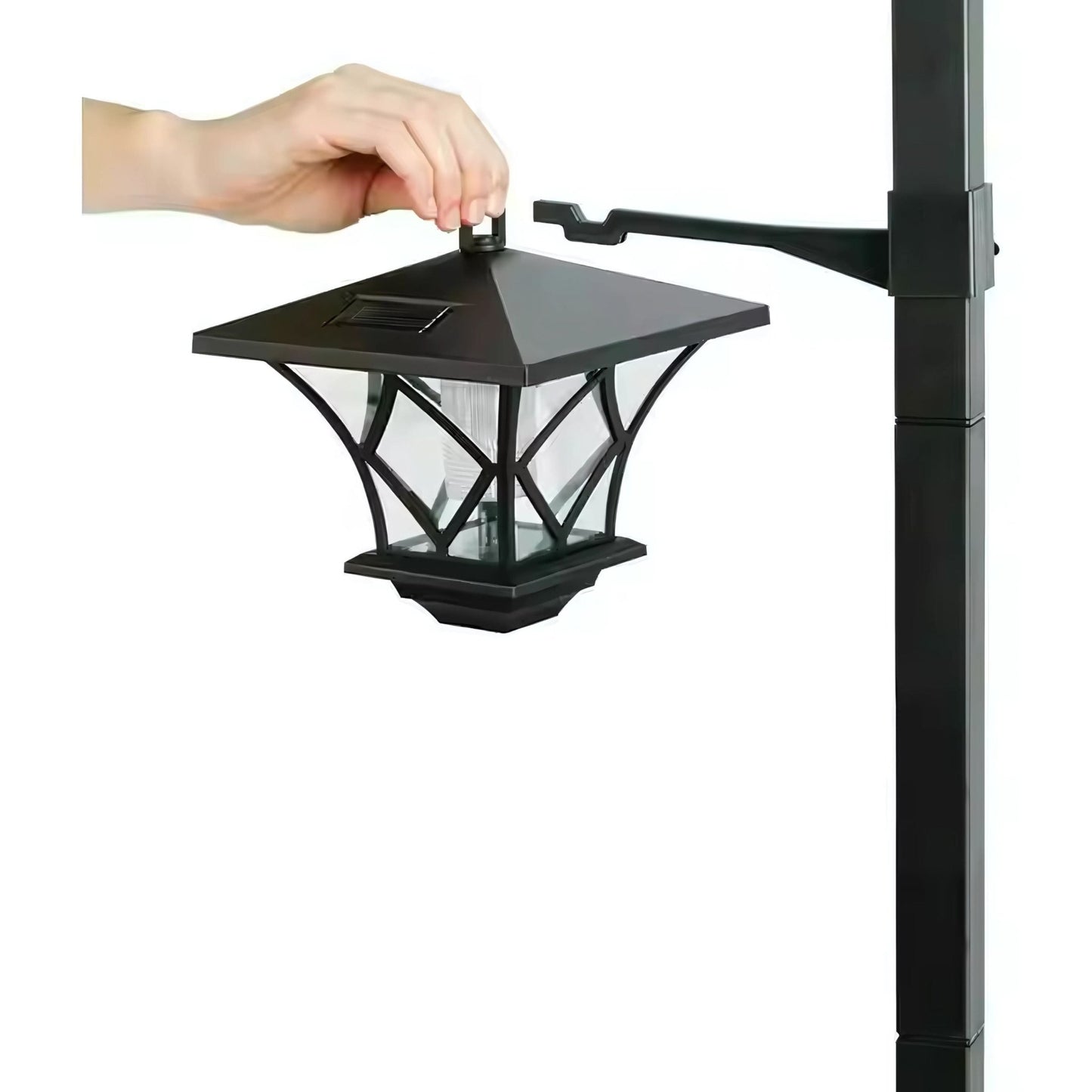 Tall Solar Garden Light 1.5M – Warm White LED Bollard for Pathway & Lawn | Dual Panel with Ground Spike & Hanging Option – Buy Garden Light Online at FUTURKART
