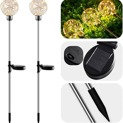 Transparent Ball Solar Light – Elegant Pathway Lighting with a Decorative Glow(Pack of 2) – Buy Garden Light Online at FUTURKART