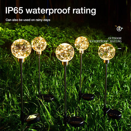 Transparent Ball Solar Light – Elegant Pathway Lighting with a Decorative Glow(Pack of 2) – Buy Garden Light Online at FUTURKART