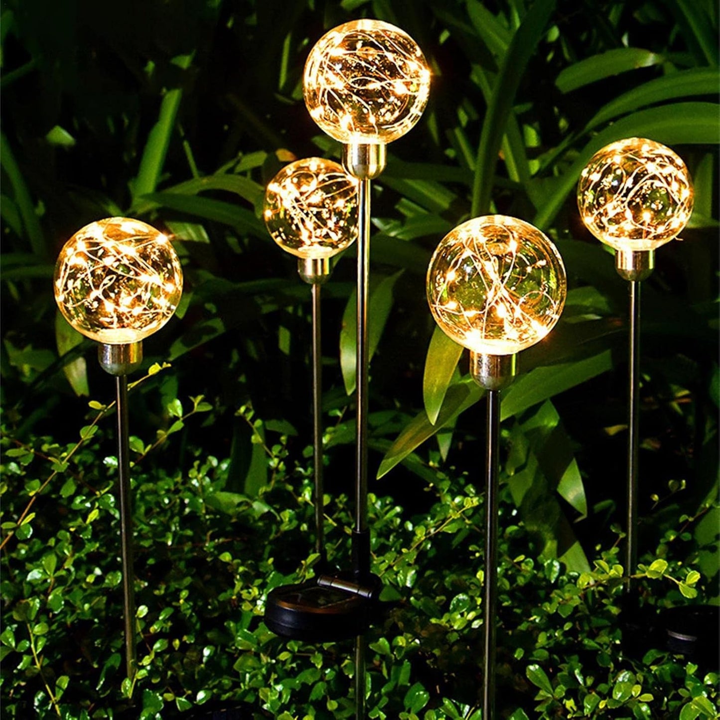Transparent Ball Solar Light – Elegant Pathway Lighting with a Decorative Glow(Pack of 2) – Buy Garden Light Online at FUTURKART