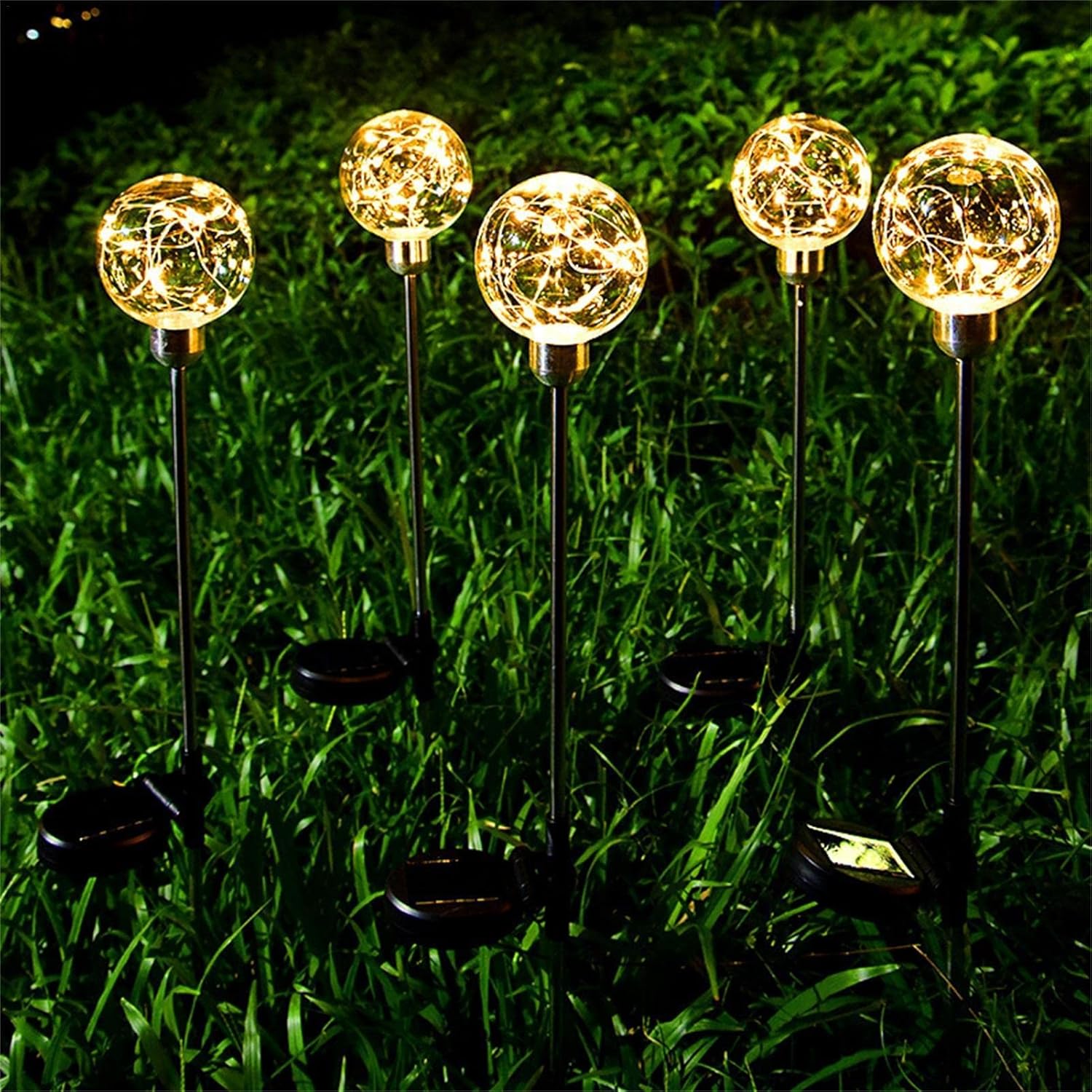Transparent Ball Solar Light – Elegant Pathway Lighting with a Decorative Glow(Pack of 2) – Buy Garden Light Online at FUTURKART