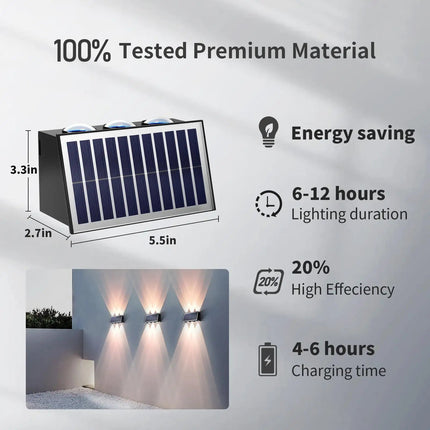 Up & Down Solar Wall Light, Modern LED Outdoor Wall Fixture for home, Villa & Driveway – Buy WALL LIGHT Online at FUTURKART